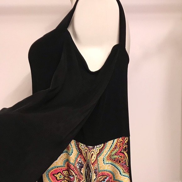 Cold Shoulder Black Tunic Plus Size - Picture 2 of 7
